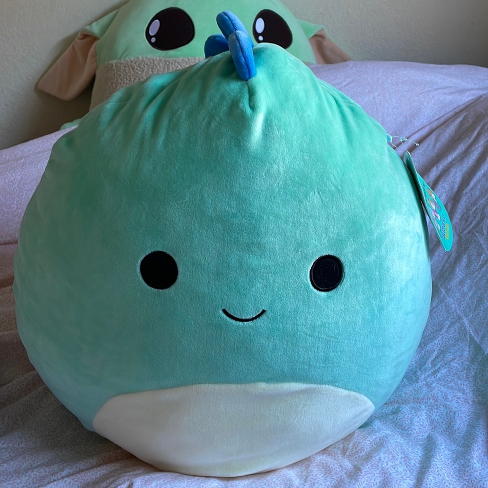 Squishmallows Ben Dinosaur “16 Large NWT (with minor tear)